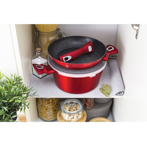 Berlinger BH-6500 Öntöttvas sütőtepsi, 30 cm, Burgundy