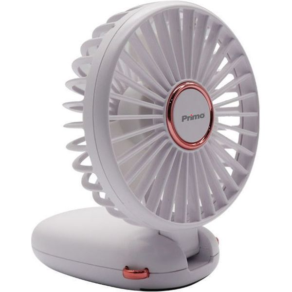 ΑΝΕΜΙΣΤΗΡΑΣ MINI PRMF-80695 PRIMO 3.5'' 9CM ΛΕΥΚΟΣ ΕΠΑΝΑΦΟΡΤΙΖΟΜΕΝΟΣ