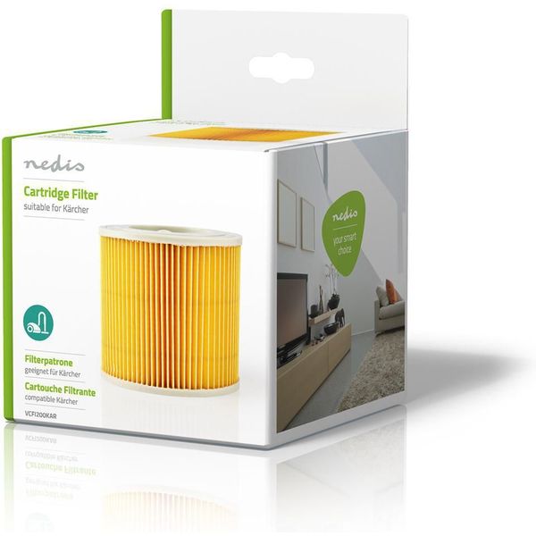 NEDIS VCFI200KAR CARTRIDGE FILTER FOR KARCHER VACUUM CLEANER REPLACEMENT