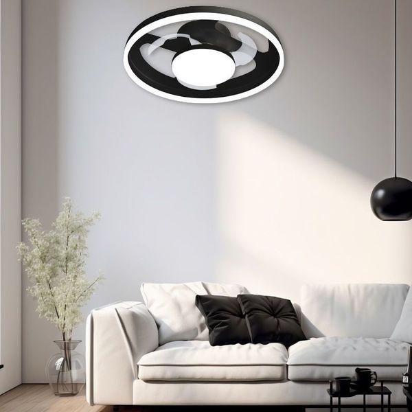ΑΝΕΜΙΣΤΗΡΑΣ ΟΡΟΦΗΣ PRCF-80725 PRIMO 20'' 50ΕΚ. ΜΕ RC 1ΦΩΣ LED 3 ΦΤΕΡΑ ΜΑΥΡΟΣ