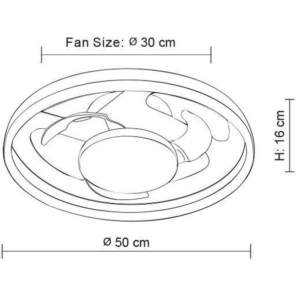 ΑΝΕΜΙΣΤΗΡΑΣ ΟΡΟΦΗΣ PRCF-80725 PRIMO 20'' 50ΕΚ. ΜΕ RC 1ΦΩΣ LED 3 ΦΤΕΡΑ ΜΑΥΡΟΣ