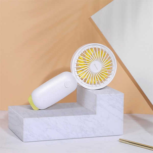 Baseus Firefly Led Mini Fan + Power Bank 1500mah White Ανεμιστηρες