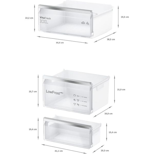 ΨΥΓΕΙΟΚΑΤΑΨΥΚΤΗΣ TOTAL NO FROST BOSCH KGN497ICT
