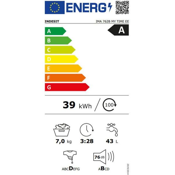 ΠΛΥΝΤΗΡΙΟ ΡΟΥΧΩΝ INDESIT IMA 762B MY TIME EE 7KG
