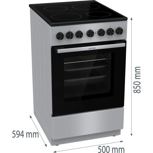 ΚΟΥΖΙΝΑ ΜΕ ΚΕΡΑΜΙΚΗ ΕΣΤΙΑ GORENJE GEC5B60SG 70LT