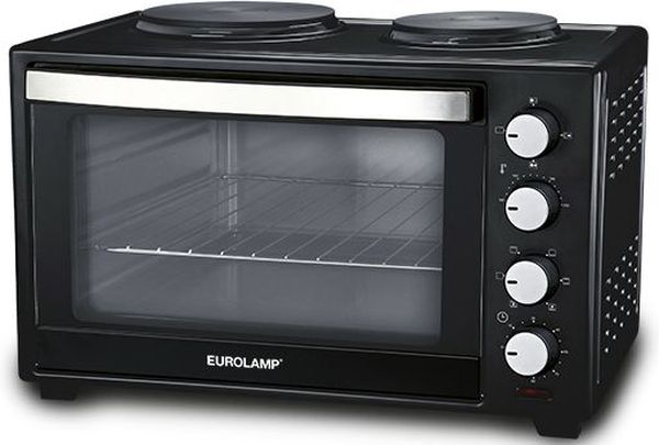 EUROLAMP ΗΛΕΚΤΡΙΚΟ ΦΟΥΡΝΑΚΙ ΜΑΥΡΟ 3200W 38LT ΜΕ 2 ΕΣΤΙΕΣ ΚΑΙ ΧΡΟΝΟΔΙΑΚΟΠΤΗ 90Λ 300-70032