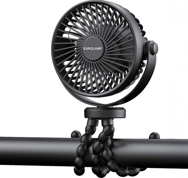 EUROLAMP ΑΝΕΜΙΣΤΗΡΑΣ ΓΡΑΦΕΙΟΥ ΜΑΥΡΟΣ Φ11 3W ΕΥΚΑΜΠΤΟ ΤΡΙΠΟΔΟ ΕΠΑΝΑΦΟΡΤΙΖΟΜΕΝΟΣ