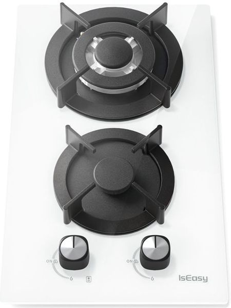 ISEASY MGBG-312A ΕΣΤΙΑ ΑΕΡΙΟΥ, 2 ΚΑΥΣΤΗΡΕΣ (ΛΕΥΚΟ)