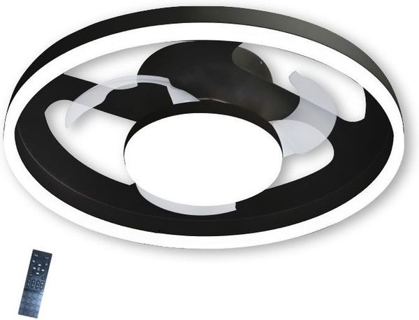 ΑΝΕΜΙΣΤΗΡΑΣ ΟΡΟΦΗΣ PRCF-80725 PRIMO 20'' 50ΕΚ. ΜΕ RC 1ΦΩΣ LED 3 ΦΤΕΡΑ ΜΑΥΡΟΣ