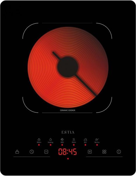 ESTIA NEXA UNO ΕΠΙΤΡΑΠΕΖΙΑ ΚΕΡΑΜΙΚΗ ΕΣΤΙΑ ΜΟΝΗ 2000W