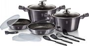 set mageirika skeyi berlinger haus metallic dark grey bh 7059 13tmx