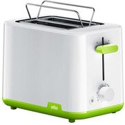 fryganiera 2 theseon braun ht 1010 8 2 slices 900w green white ht1010gr photo
