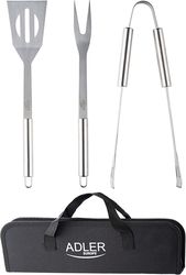 adler grill cutlery set in black carrying case ad6730 photo