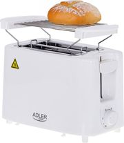 adler toaster 2 slice 900w white ad3223 photo