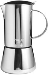adler espresso coffee maker 350ml silver steel ad4419 photo