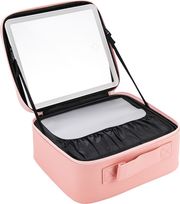 jocca makeup briefcase with rechargeable led mirror pink j 2723 photo jocca makeup briefcase with rechargeable led mirror pink j 2723 photo