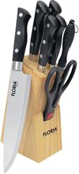 knife set 7 pcs wooden stand zln1658 photo