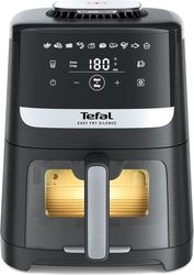 tefaleasy fry silence ey5568e0 fryer single 5 l stand alone hot air fryer black stainless steel photo