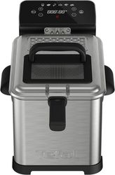 tefal family pro fr507d10 digital fryer black silver photo
