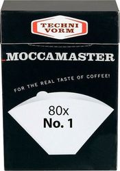 moccamaster paper coffee filters nr 1 disposable 80 pcs photo