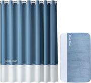 set estia mpanioy tone lab opal blue koyrtina 180x194cm tapeto 50x80cm