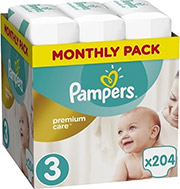 pampers premium care no3 6 10kg 204 tmx monthly pack photo