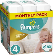 pampers premium care no4 9 14kg 168 tmx monthly pack photo