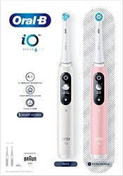 ilektriki odontoboyrtsa oral b io6 magnetic duo white pink 81769544 photo