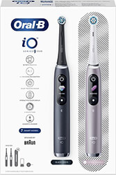 ilektriki odontoboyrtsa oral b io9 duo black onyx rose quartz 81770087 photo