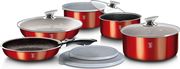 set mageirika skeyi berlinger metallic line burgundy collection me epistrosi apo petra 12tem photo