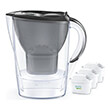   2.4 LT BRITA MARELLA GREY + 3 A MAXTRA PRO PURE PERFORMANCE