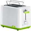 fryganiera 2 theseon braun ht 1010 8 2 slices 900w green white ht1010gr photo