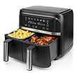 nedis kaafd350ebk air fryer 2x38lt mayro photo