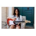 eko guitars st100 3 4 chrome red ilektriki kithara 3 4 typoy stratocaster kokkini extra photo 7