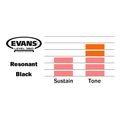 evans tt14rbg resonant black derma tom 14 black extra photo 1