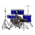 mapex comet fusion indigo blue akoystiko drum set me baseis extra photo 1