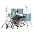 mapex ve5045ftvj venus fusion aqua blue sparkle akoystiko drum set me baseis extra photo 1