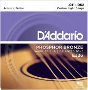 xordes akoystikis kitharas d addario ej26 custom light 11 52 phosphor bronze photo