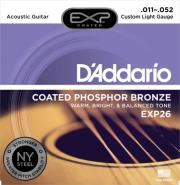 xordes akoystikis kitharas d addario exp26 custom light 11 52 coated phosphor bronze photo