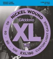 xordes ilektrikoy mpasoy d addario exl190 xl series long scale 40 100 nickel wound photo