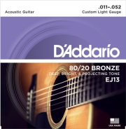 xordes akoystikis kitharas d addario ej13 custom light 11 52 80 20 bronze photo