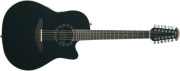 ilektroakoystiki kithara ovation standard balladeer deep contour cutaway 12 string black photo