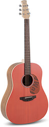 akoystiki kithara applause by ovation jump slope shoulder dreadnought peach aas 69 o photo