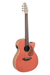 ilektroakoystiki kithara applause by ovation jump om cutaway electro peach aeo 69 o photo