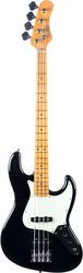 eko guitars jb401 black ilektriko mpaso jazz bass mayro photo