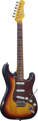 eko guitars s300 relic sunburst ilektriki kithara typoy stratocaster photo