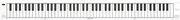 carry on folding piano 88 touch white armonio keyboard photo