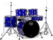 mapex comet fusion indigo blue akoystiko drum set me baseis photo