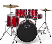 mapex comet jazz infra red akoystiko drum set me baseis kai piatinia photo