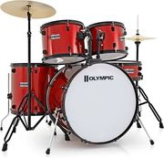 premier olympic 20 fusion red sparkle akoystiko drum set me piatinia photo
